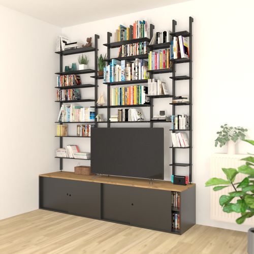 ETAGERE SUR MEUBLE TV