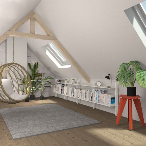 BIBLIOTHEQUE BASSE SPECIAL SOUS PENTE