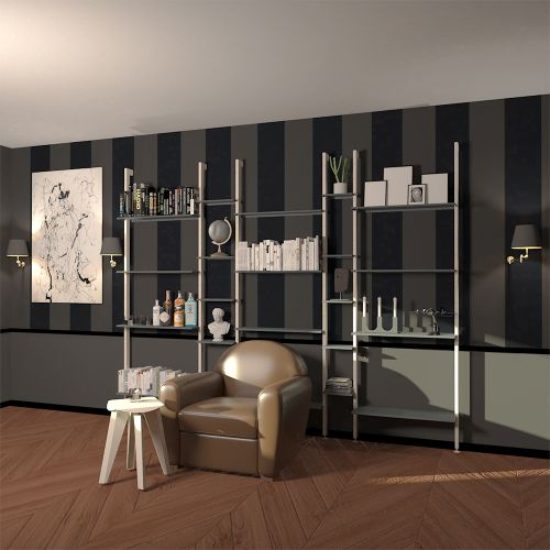 BIBLIOTHEQUE AVEC RETOUR MURAL