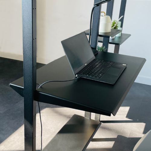 Tablette avec passe-cable 50 X 73 cm Etagère de séparation