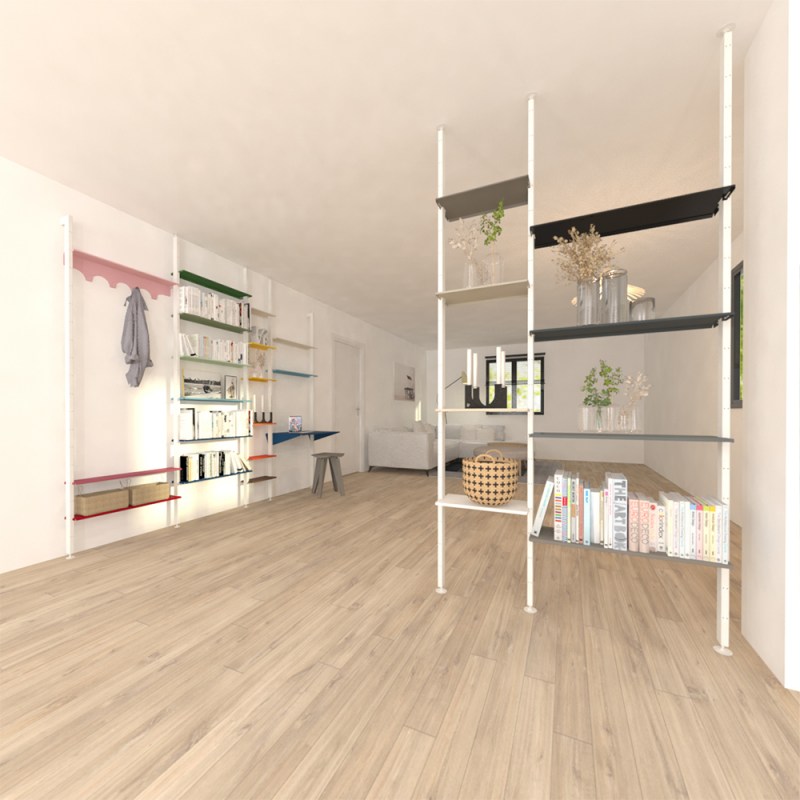 Étagère murale sol plafond # Étagère de séparation